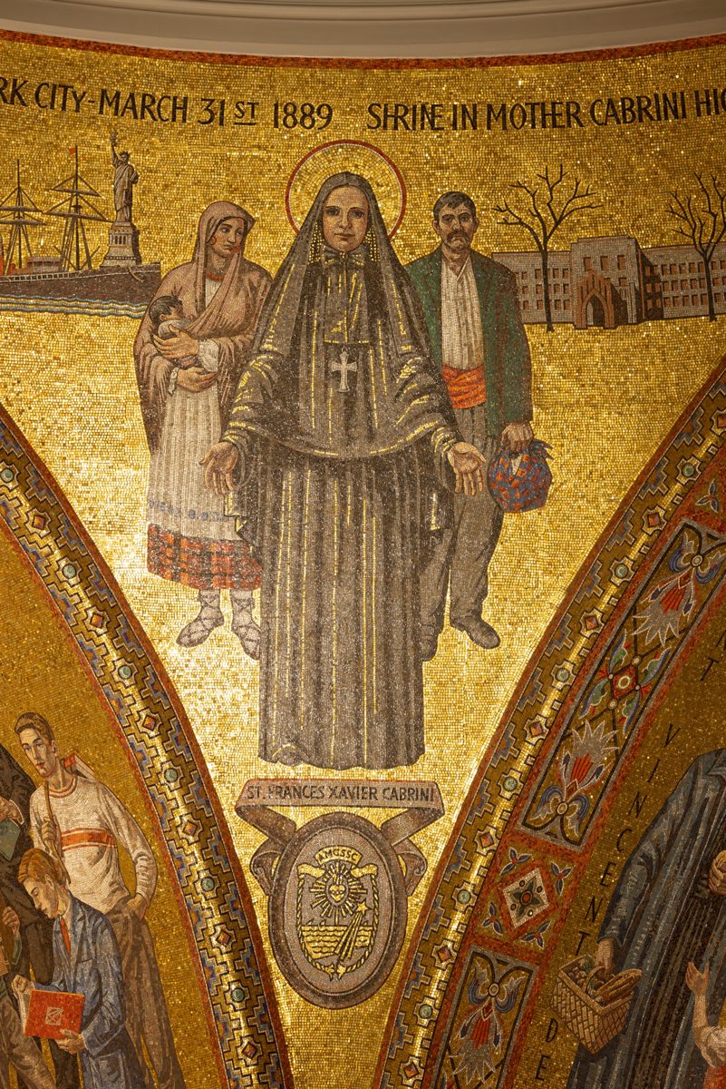 Historic mosaic depicting the local history of St. Louis