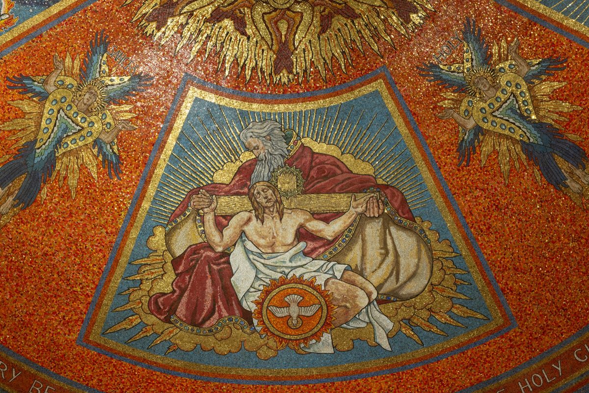Main dome mosaic detail